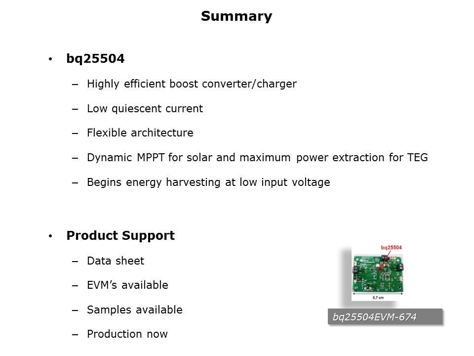 Power - bq25504 Slide 19