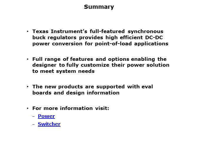 LM20K Family PowerWise Synchronous Buck Regulator Slide 29