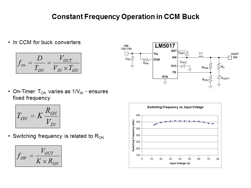 LM5017 Synchronous Buck Converter and COT Slide 9