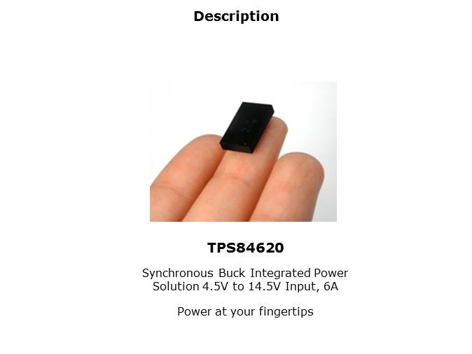 TPS84620 Synchronous Buck Integrated Power Solution Slide 2