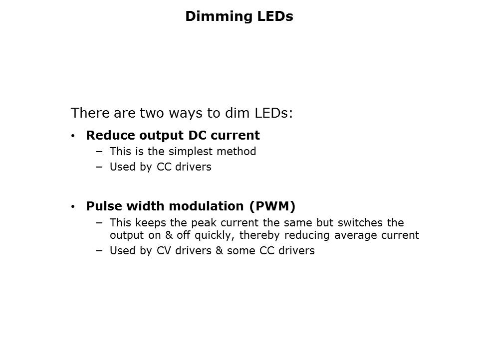 LED Driver Overview Slide 23