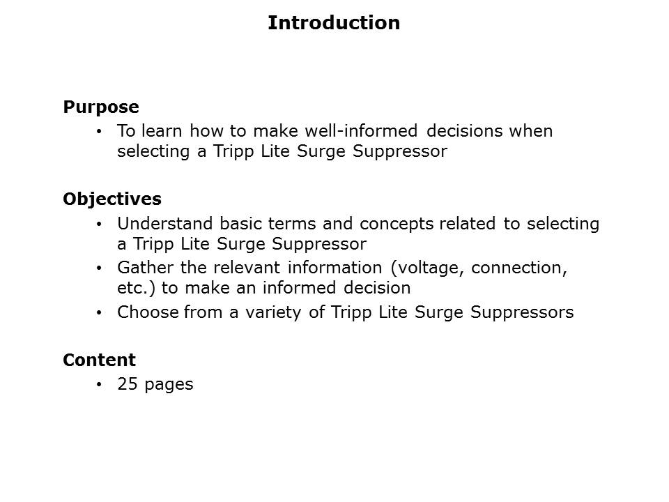 Select a Tripp Lite Surge Suppressor Slide 1