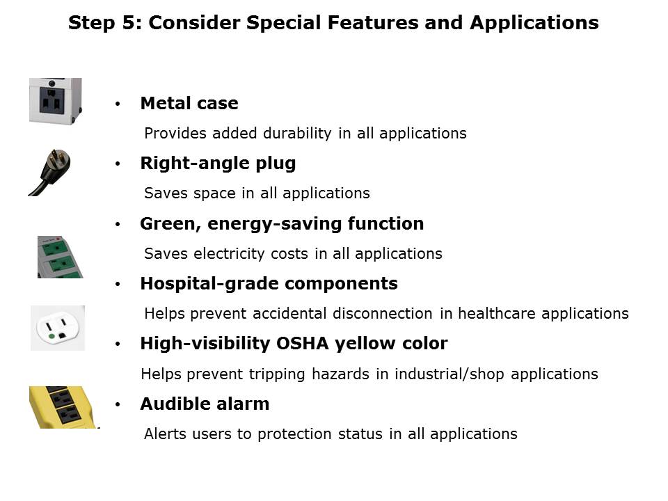 Select a Tripp Lite Surge Suppressor Slide 15