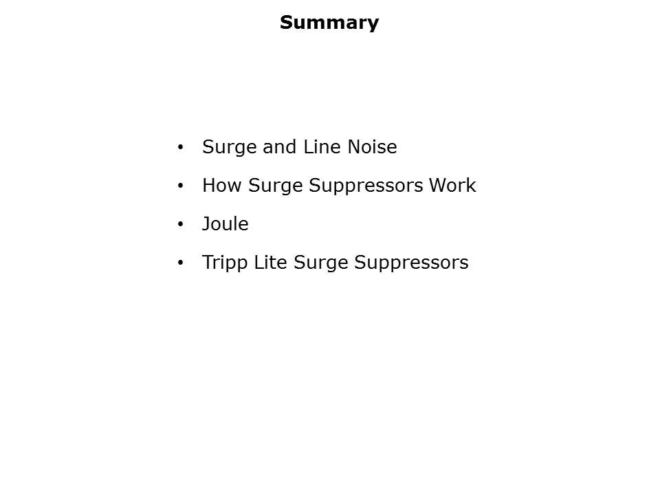 Select a Tripp Lite Surge Suppressor Slide 25