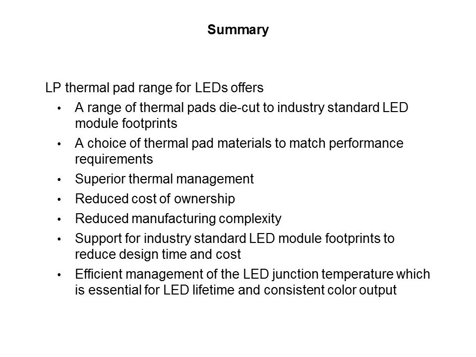 Die Cut Thermal Interface Product Offering Slide 20