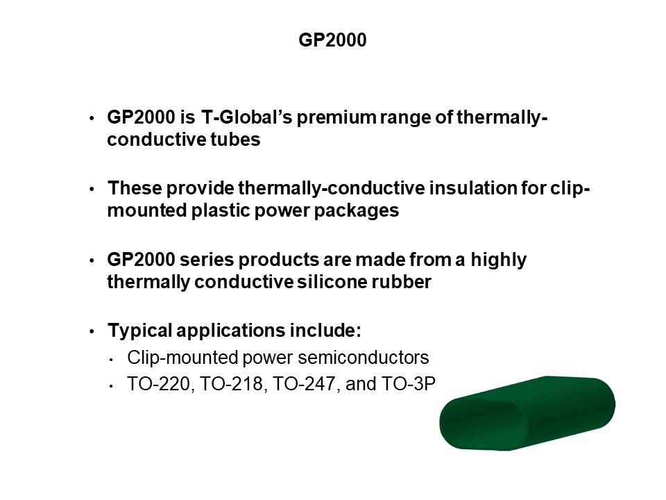 GP2000 Range of Thermally Conductive Caps Slide 2