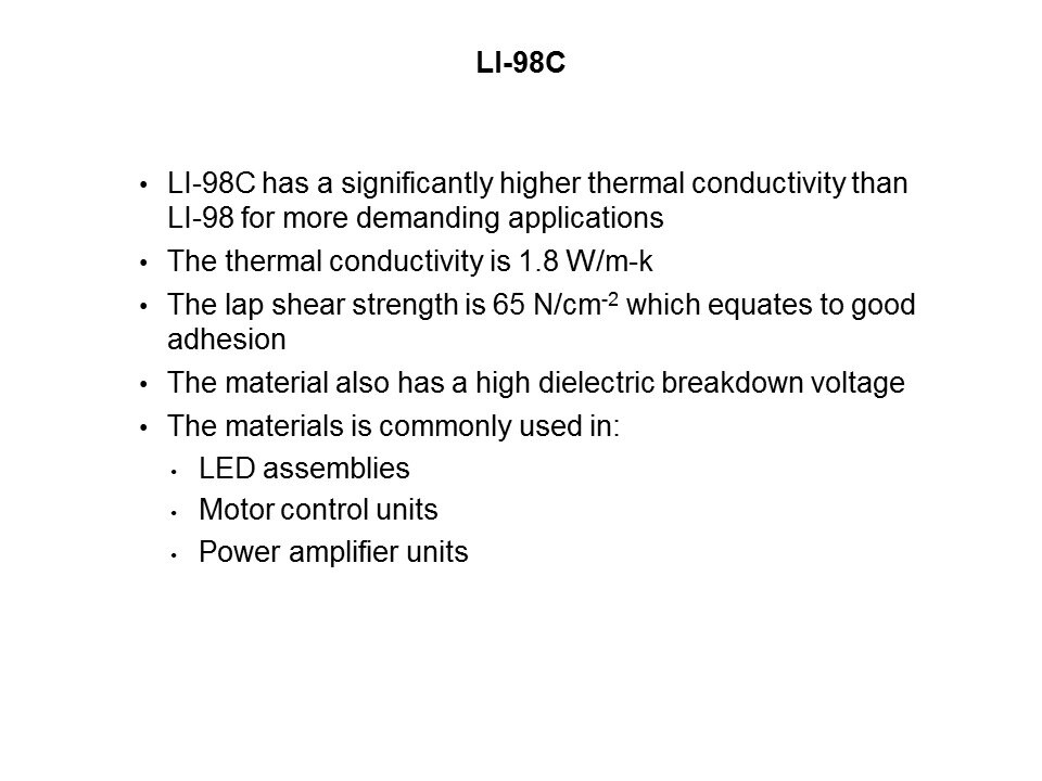 LI Series Thermal Interface Material Slide 4