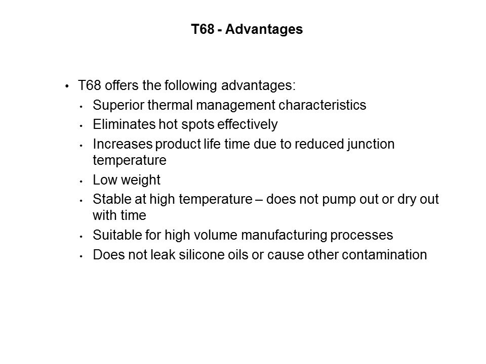 T68 Product Range Slide 8