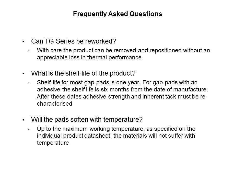 TG Series Soft Thermal Conductive Pads Slide 16