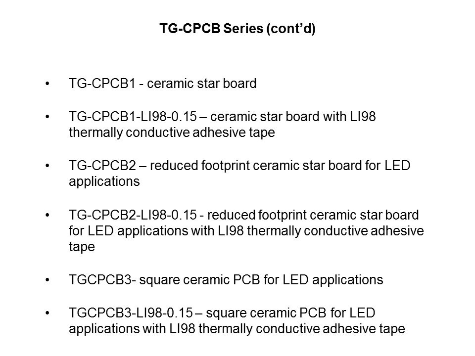 TG-CPCB Ceramic PCBs Slide 9