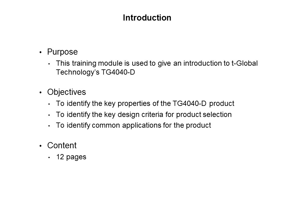 TG4040-D Product Overview Slide 1