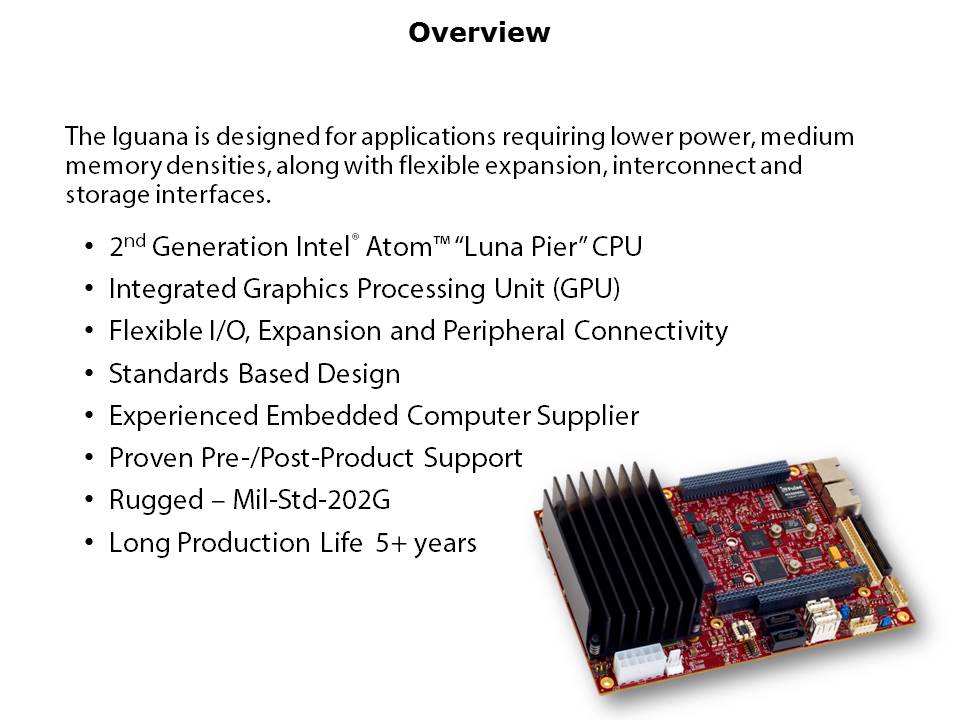 EPIC-25 Iguana SBC Slide 2
