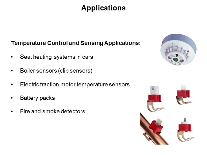 Image of Vishay BC NTCLE317 Temperature Sensor - Applications