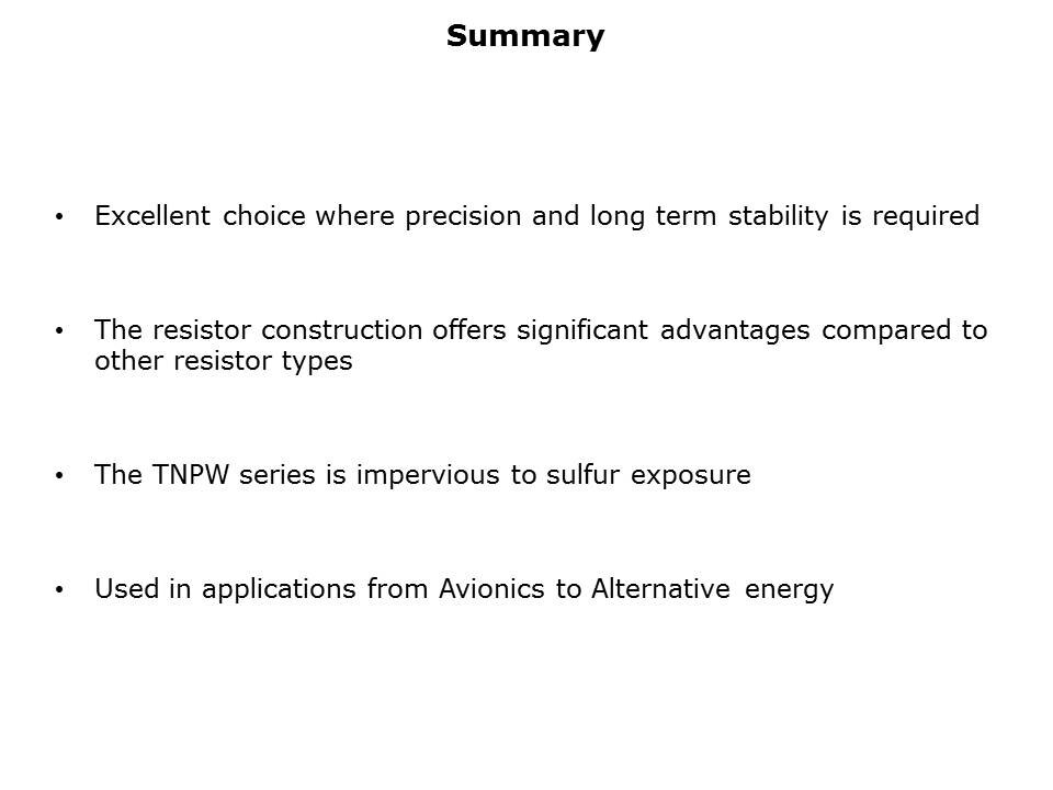 Image of Vishay TNPW Series Thin-Film Chip Resistors - Applications