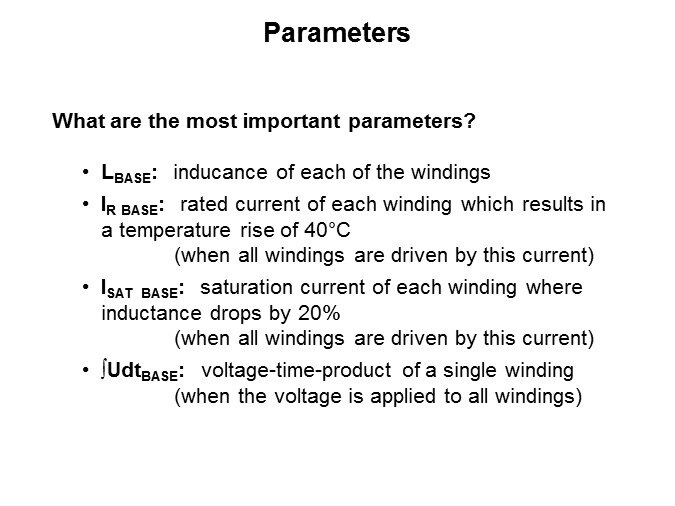 Parameters