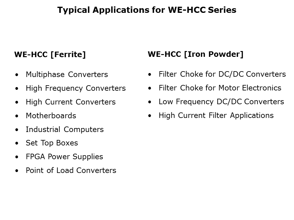 WE-HCC Inductor Slide 5