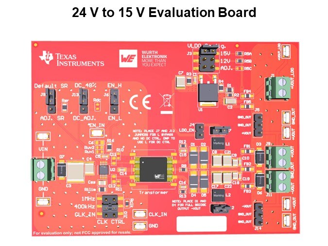 24 V to 15 V Evaluation Board