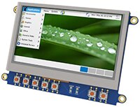 4D Systems 的 Beaglebone Black 用 4DCAPE-43 4.3" LCD CAPE 圖片