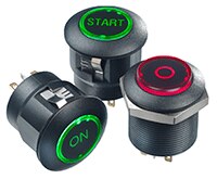 Image of APEM's FD Series Pushbutton Switches