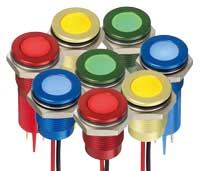Image of APEM Q14 Series Anodized Superbright Panel Indicators