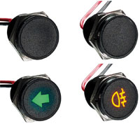 APEM Q16 Secret-Until-Lit 표시등 이미지