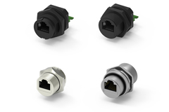 Image of ATTEND's 222A-03 Series RJ45 8P8C Circular Waterproof Connectors
