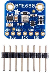 Adafruit 的 BME680 环境传感器分线板的图片