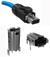 Amphenol Communications Solutions 的单对以太网 (SPE) IP20 连接器图片