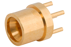 Image of Amphenol SV Microwave's High-Performance RF PCB Through-Hole Connectors
