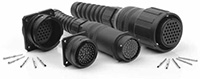 Immagine dei connettori audio serie MP-41 e MP-62/65 di Amphenol Sine