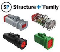 Image of Amphenol Sine Systems StructurePlus™ Family of Overmold-Compatible Connectors