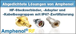 Amphenol RF - Banner für Versiegelte Lösungen von Amphenol RF