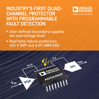 Image of Analog Devices ADG52 Quad-Channel Protector and Multiplexers
