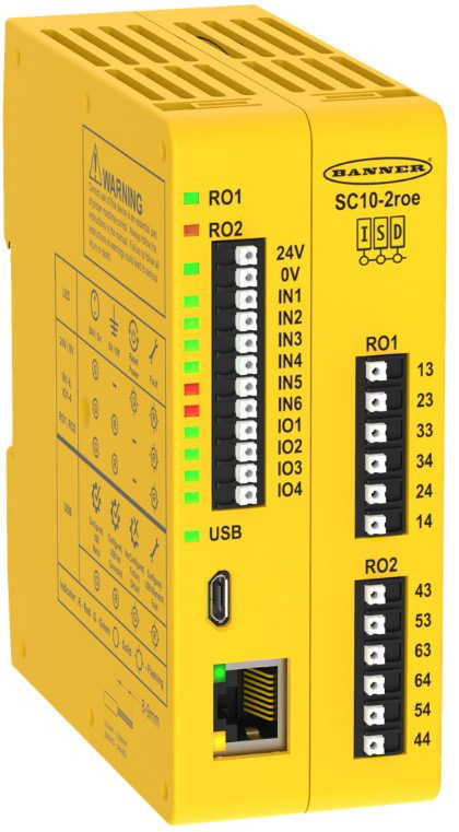 SC10 Series Safety Controller - Banner Engineering | DigiKey