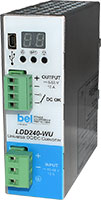 Image of Bel Power's LDD240-WU DIN Rail Converter