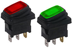 Image of C&K's DSR Series IP65 Sealed Rocker Switches