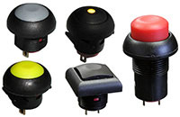 Abbildung: Drucktaster der ES-Serie von CIT mit Schutzart IP67