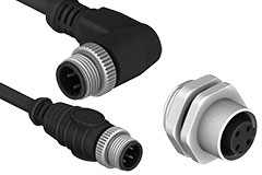 Image of CnC Tech's M12 Connectors and Cable Assemblies