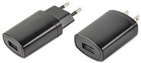 Image of CUI Inc's 5 W Level VI USB Wall Plug Power Adapters