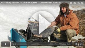 CUI High Power Snowplow Video
