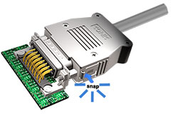 Image of Conec's SnapLock D-SUB Hoods