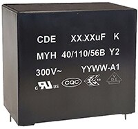 Cornell Dubilier 的 MYH 系列 Y2 EMI RFI 抑制電容的圖片
