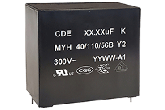 Image of Cornell Dubilier's MYH Series Y2 EMI RFI Suppression Capacitors