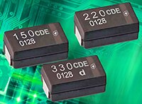 CDE-Cornell Dubilier 的 XMPL 系列聚合物晶片電容的圖片