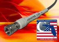 Image of Crystek Corporation's 50 GHz Low-Loss RF Coaxial Cable Assemblies
