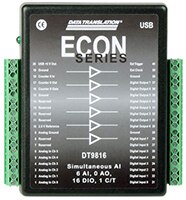 Image of Digilent's MCC DT9816-S Simultaneous USB DAQ Device