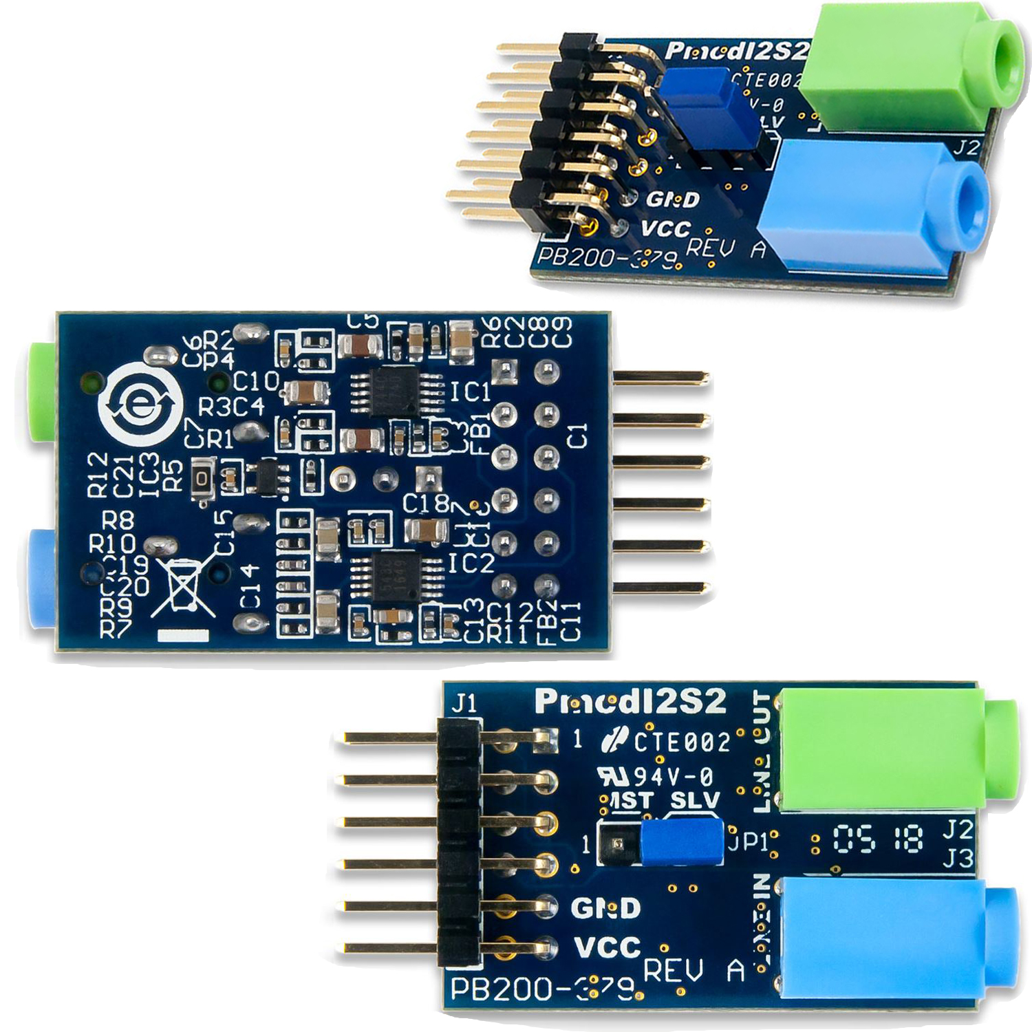 Pmod I2S2 Stereo Audio Input and Output - Digilent | DigiKey