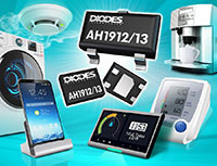 Image of Diodes Incorporated's AH1912/AH1913 Hall Effect Switches