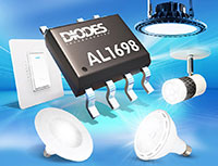 Immagine del driver LED dimmerabile tramite TRIAC AL1698 di Diodes