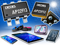 Image of Diodes' AP22913CN4-7 and AP22913W6-7 Load Switches